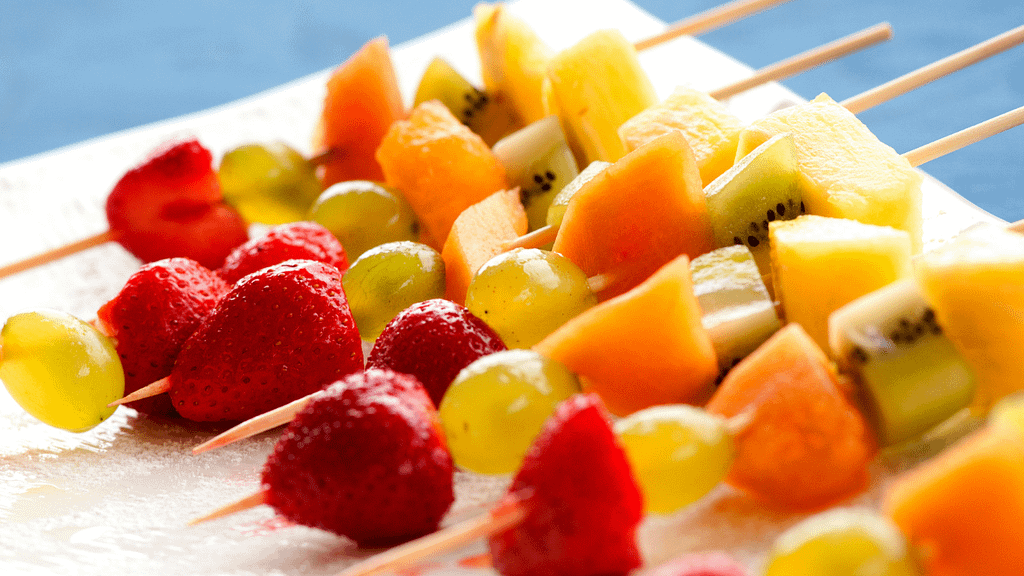 Colorful Fruit Skewers