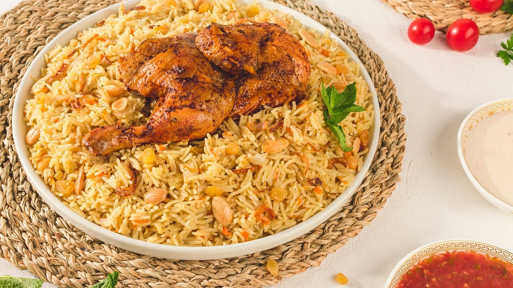 grilled chicken with rice